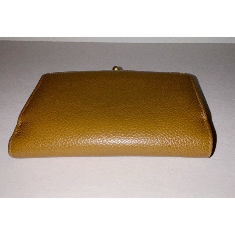 Vintage Coach Madison Leather Bi Fold Wallet Mustard Brown - Picture 4 of 16